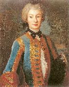 Louis de Silvestre Anna Orzelska in riding habit. oil painting artist